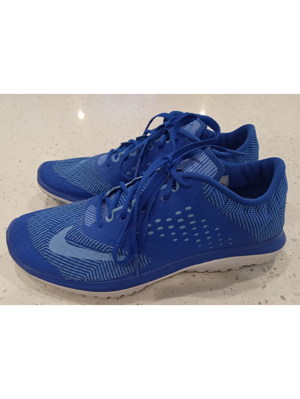Nike FS Lite Run 2 Womens 7 Blue Athletic Running Shoes Sneaker 684667 L